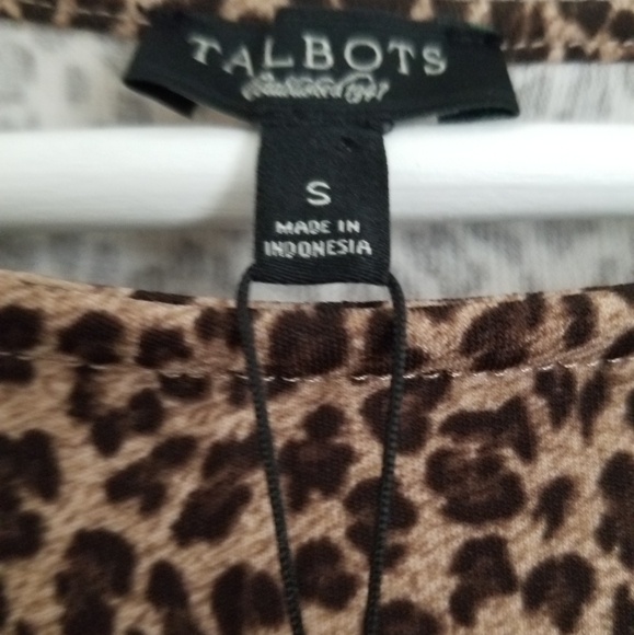 Talbots leopard midi dress - Picture 2 of 5